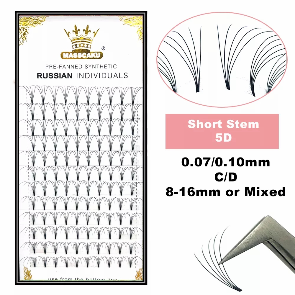 Lash Fan Volume - MASSCAKU Premade Russian Volume Short Stem