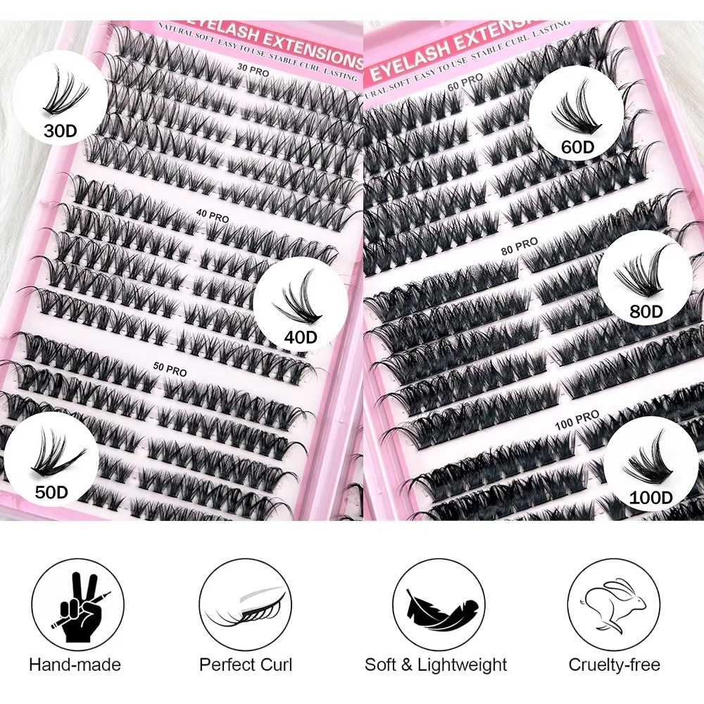 8-16mm Length False Eyelashes  - Lash Fan Volume recension och pris