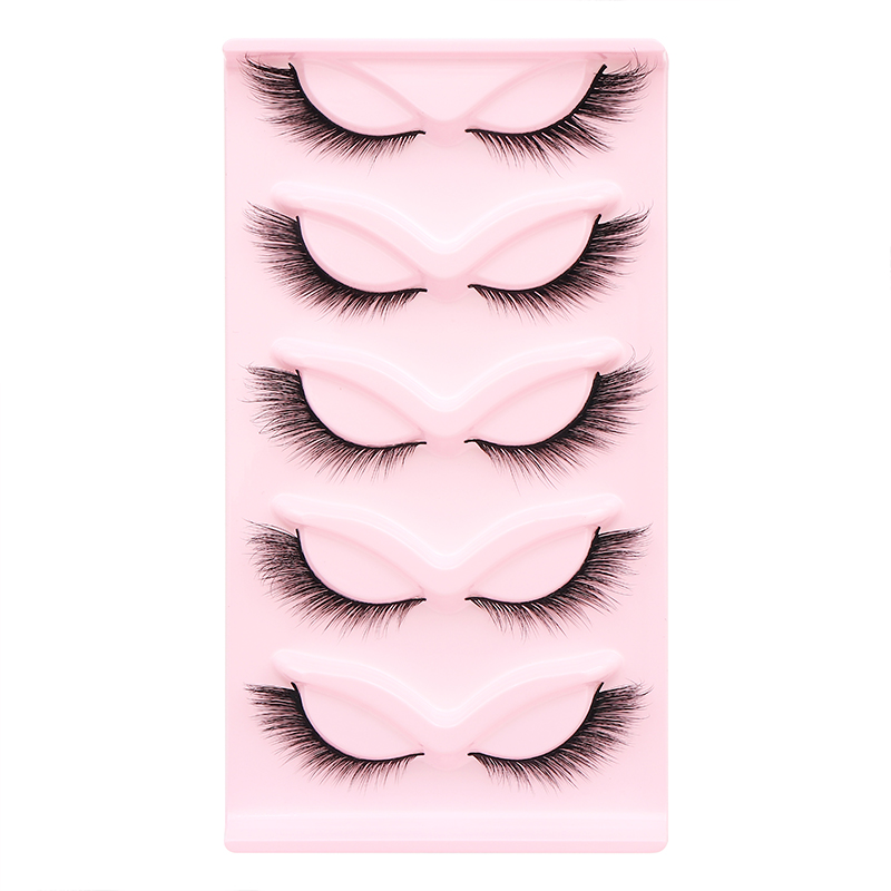 5 Pairs Fluffy False Eyealshes - Eyelash Extension Cat Eye recension och pris