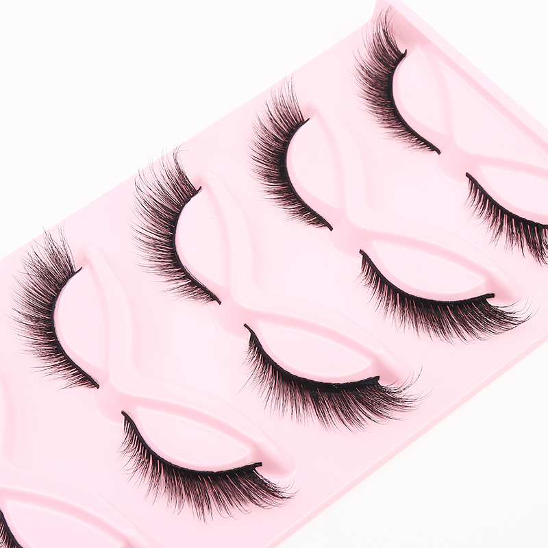 5 Pairs Fluffy False Eyealshes - Eyelash Extension Cat Eye recension och pris