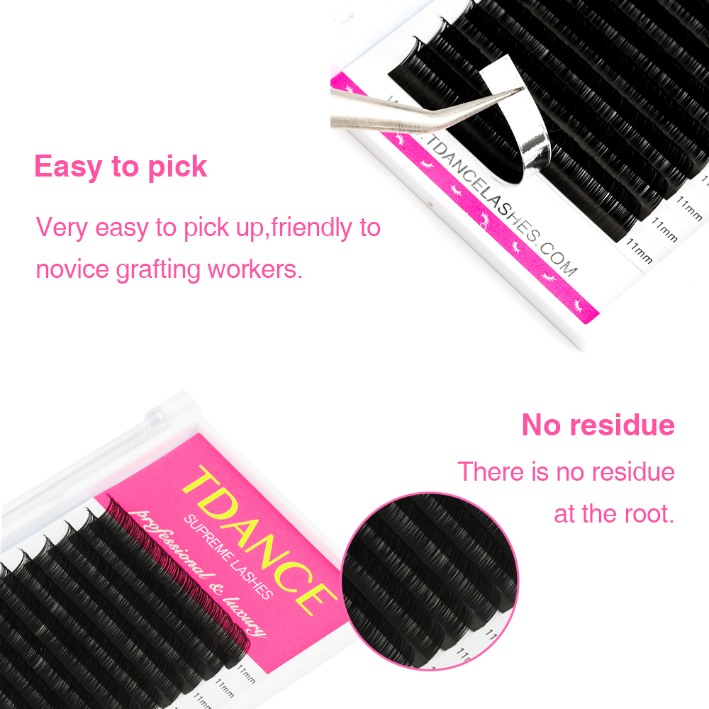 TDANCE Eyelash Extension 16Row - Eyelash Extension Russian Volume recension och pris