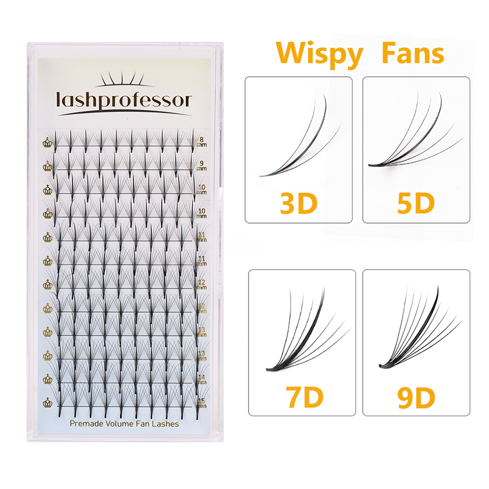 3D-15D Wispy Premade Fans Poin - Lash Fan Volume recension och pris