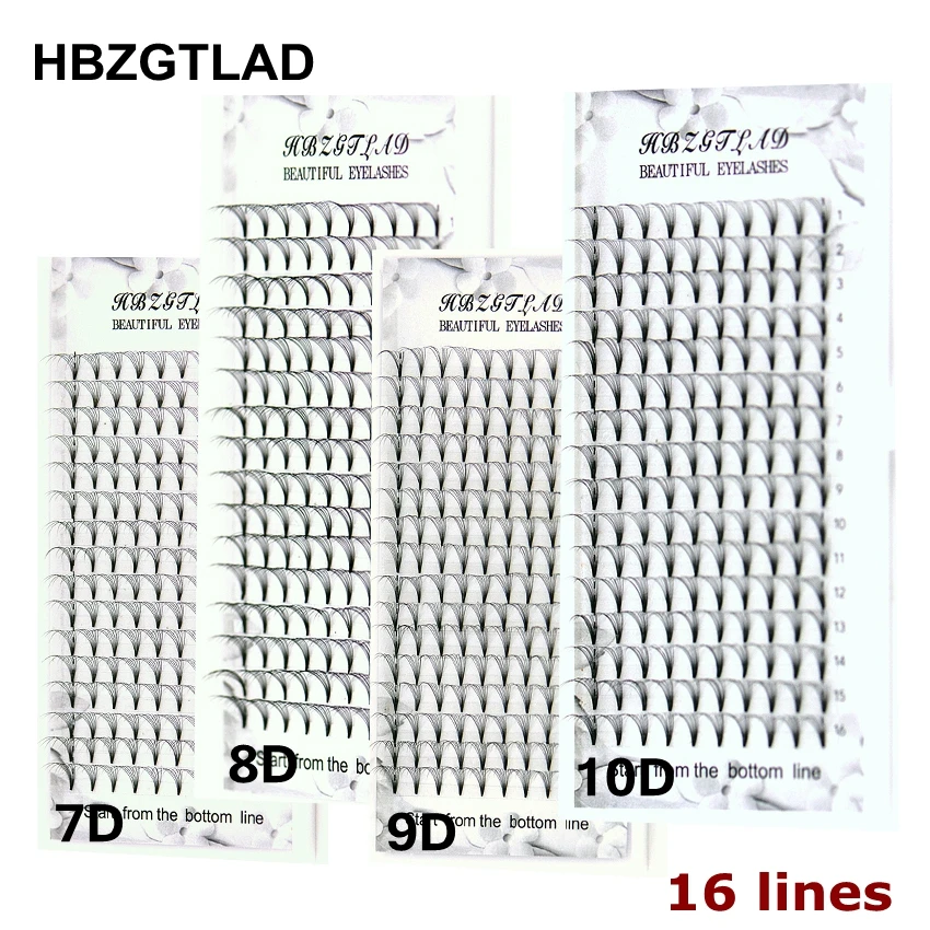 HBZGTLAD 16 Lines Big Capacity - Eyelash Extension Russian Volume recension och pris