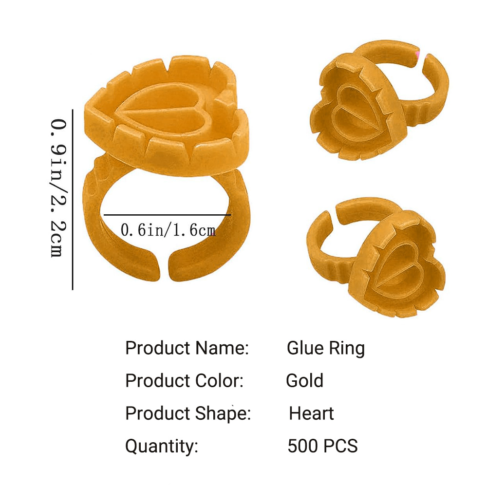 500PCS Glue Rings for Lash Ext - Lash Fan Volume recension och pris