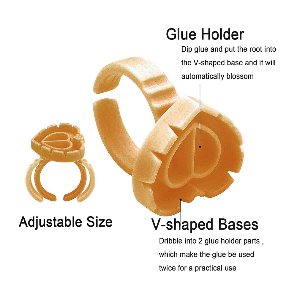 500PCS Glue Rings for Lash Ext - Lash Fan Volume recension och pris