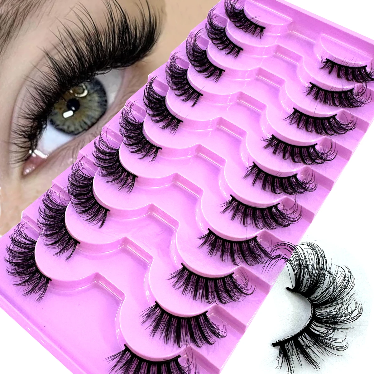 AMSDCN new half eye 10 pairs n - Eyelash Extension Cat Eye recension och pris