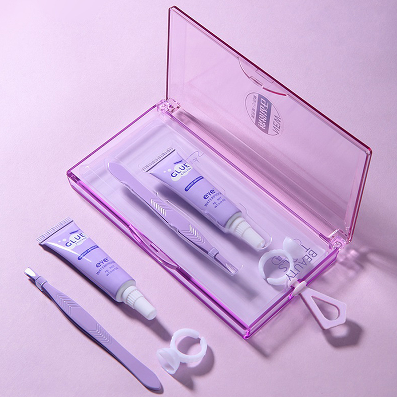 Eyelash Glue With Tweezers Set - Eyelash Extension Eye Irritation recension och pris