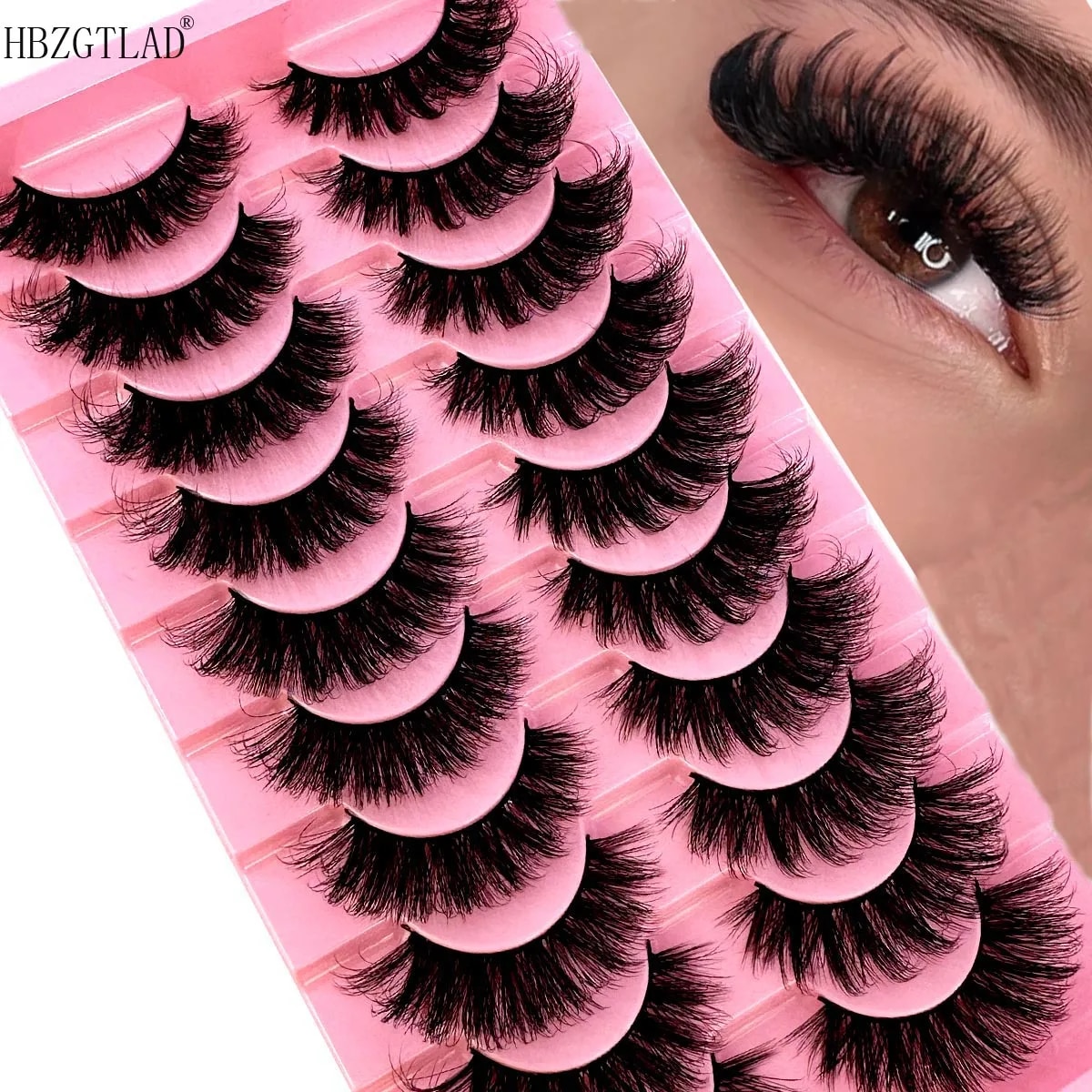 NEW 10 Pairs Cat Eye Lashes Fl - Eyelash Extension Cat Eye recension och pris