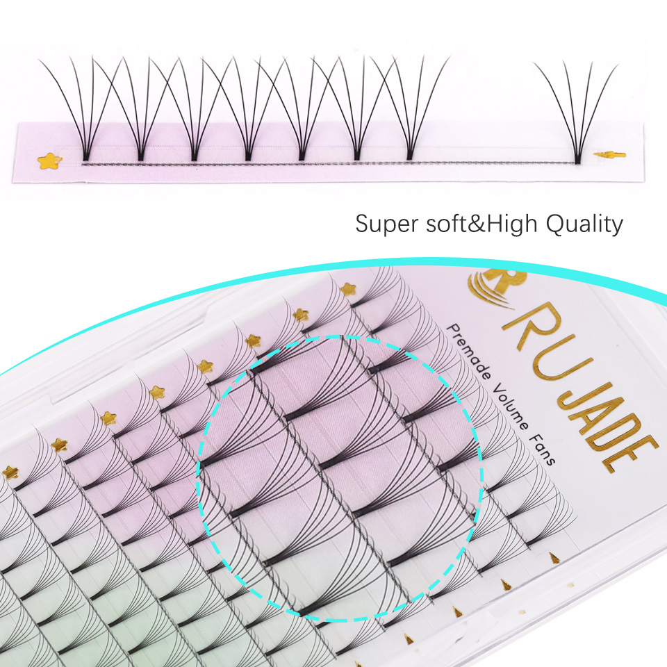 Rujade Premade Volume Fans Sho - Eyelash Extension Russian Volume recension och pris