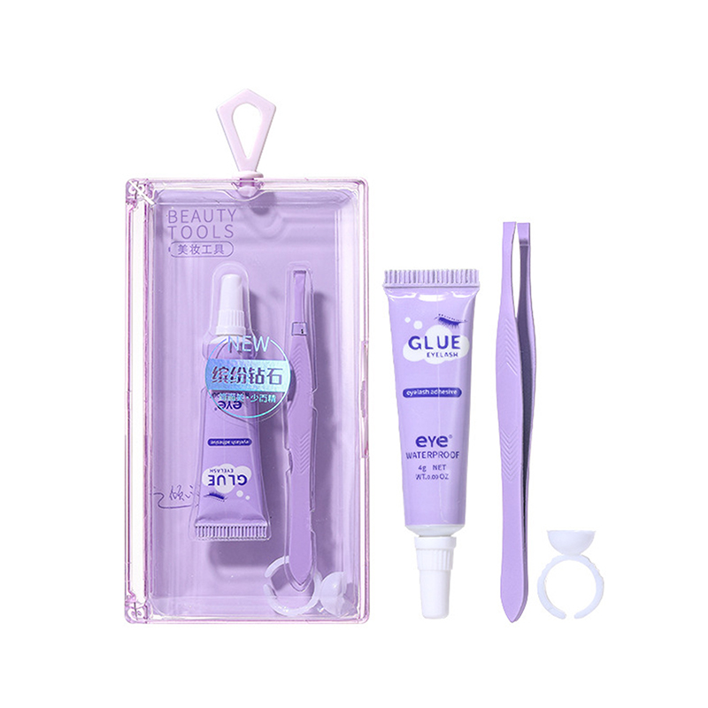 Eyelash Glue With Tweezers Set - Eyelash Extension Eye Irritation recension och pris